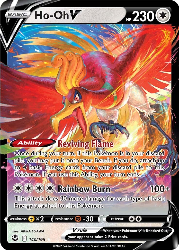 Ho-oh V (140/195) [Sword & Shield: Silver Tempest] | Card Merchant Takapuna