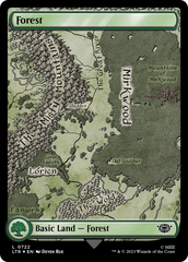 Forest (0722) (Surge Foil) [The Lord of the Rings: Tales of Middle-Earth] | Card Merchant Takapuna