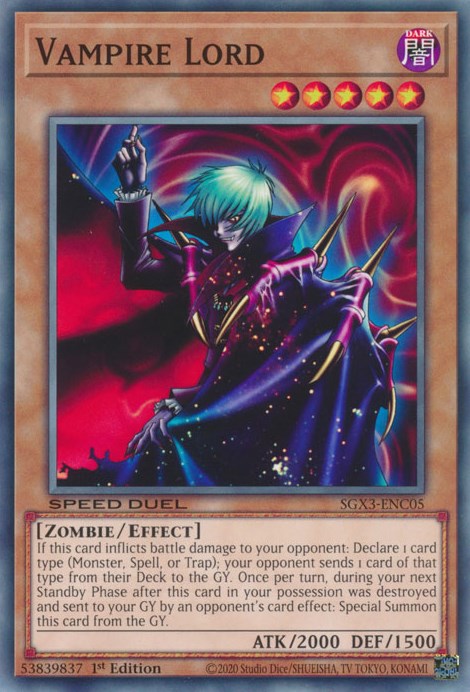 Vampire Lord [SGX3-ENC05] Common | Card Merchant Takapuna