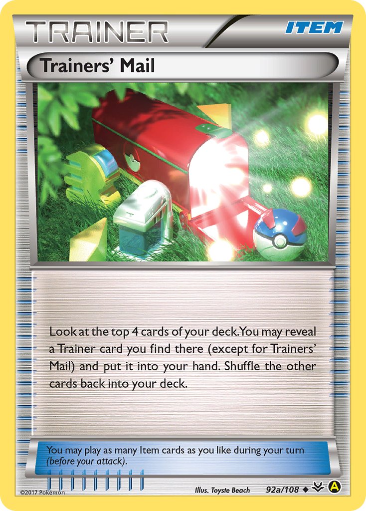 Trainers' Mail (92a/108) [Alternate Art Promos] | Card Merchant Takapuna