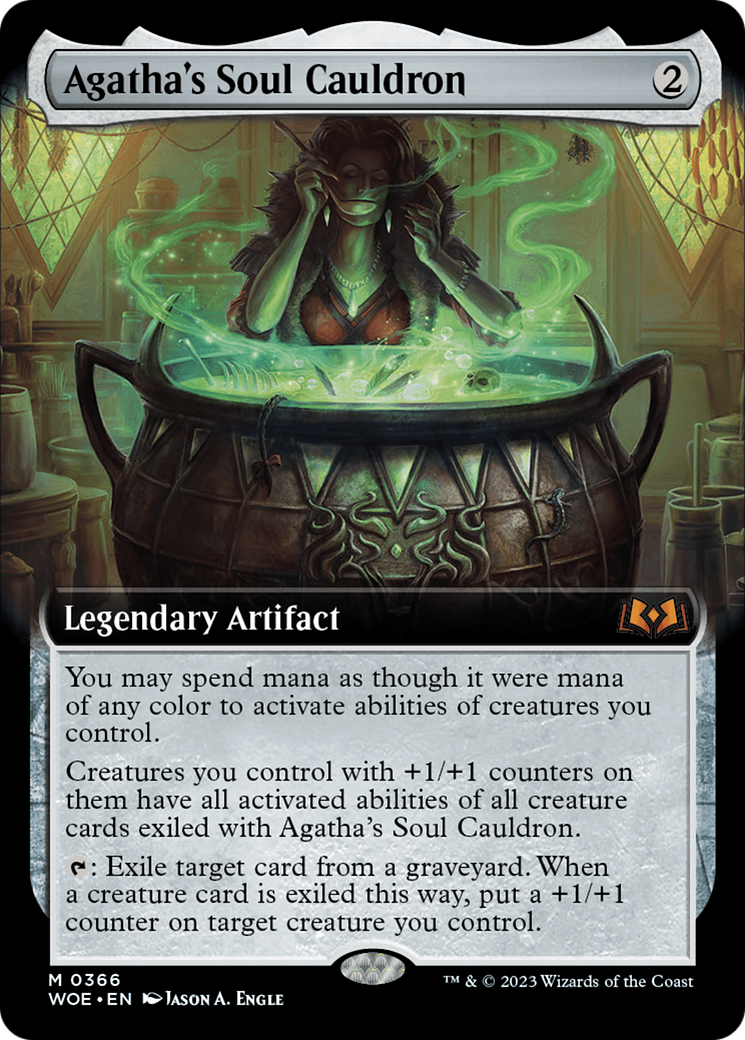 Agatha's Soul Cauldron (Extended Art) [Wilds of Eldraine] | Card Merchant Takapuna