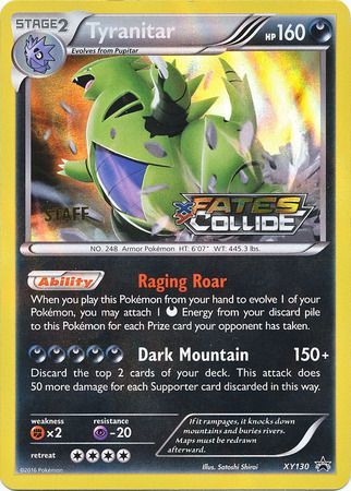 Tyranitar (XY130) (Staff) [XY: Black Star Promos] | Card Merchant Takapuna