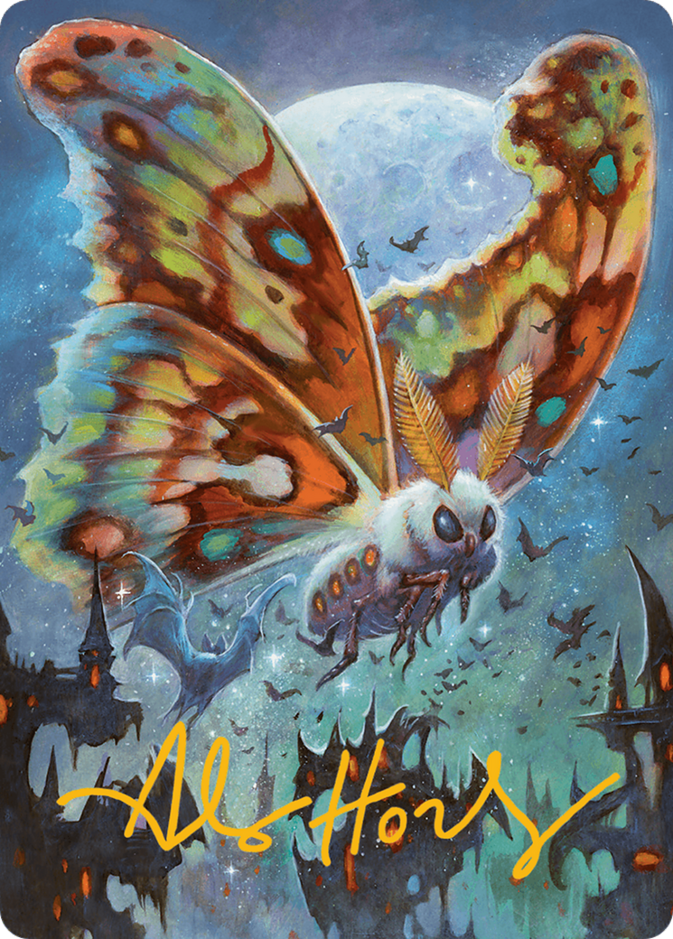 Luminous Broodmoth Art Card (Gold-Stamped Signature) [Bloomburrow Art Series] | Card Merchant Takapuna