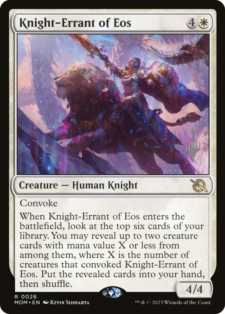 Knight-Errant of Eos (Promo Pack) [March of the Machine Promos] | Card Merchant Takapuna