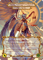 Figment of Judgment // Themis, Archangel of Judgment (Marvel) [DTD006] (Dusk Till Dawn)  Cold Foil | Card Merchant Takapuna