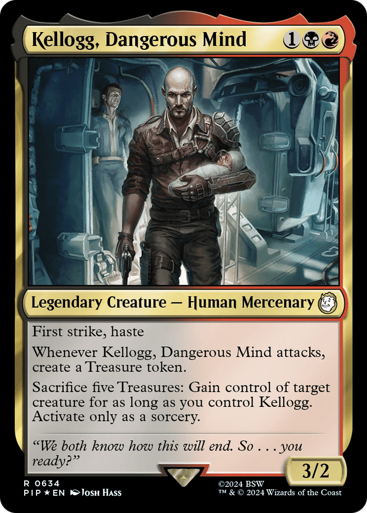 Kellogg, Dangerous Mind (Surge Foil) [Fallout] | Card Merchant Takapuna