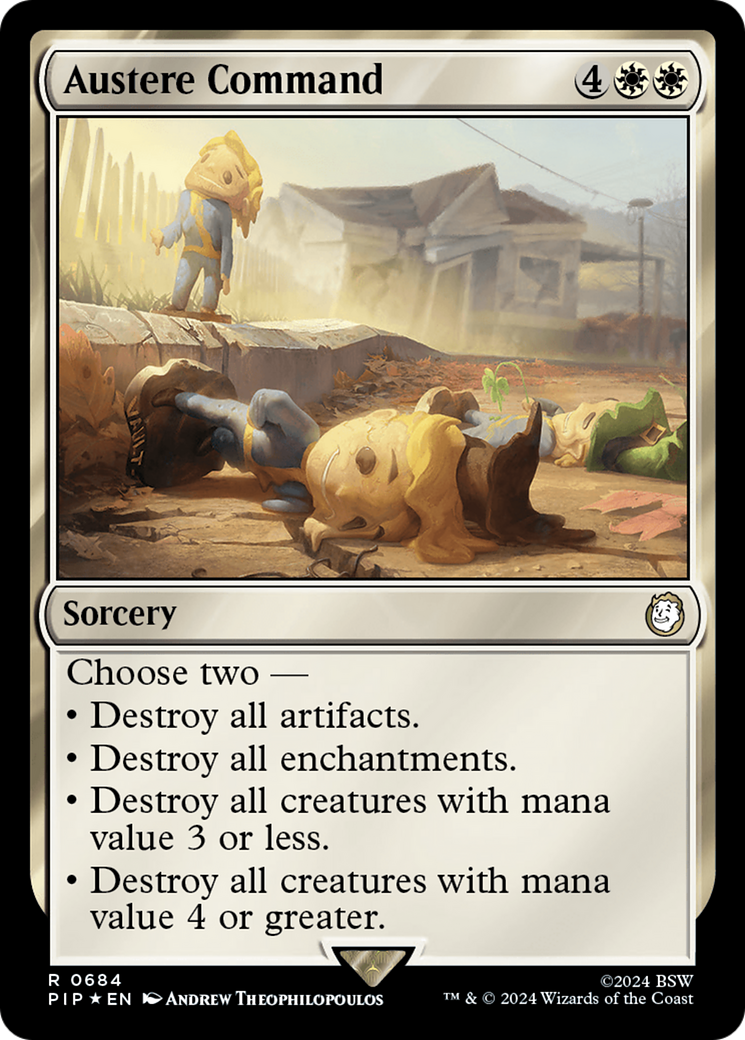 Austere Command (Surge Foil) [Fallout] | Card Merchant Takapuna