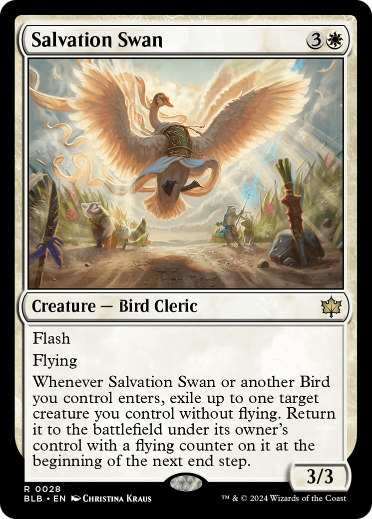 Salvation Swan [Bloomburrow] | Card Merchant Takapuna