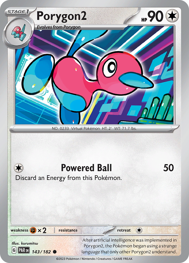 Porygon2 (143/182) [Scarlet & Violet: Paradox Rift] | Card Merchant Takapuna