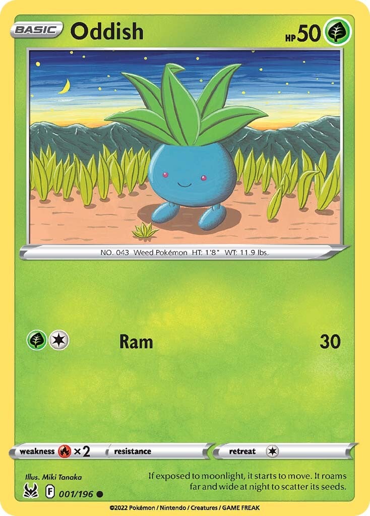 Oddish (001/196) [Sword & Shield: Lost Origin] | Card Merchant Takapuna