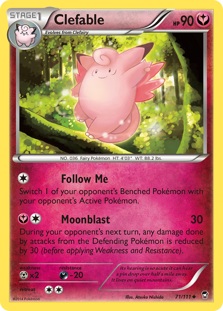 Clefable (71/111) [XY: Furious Fists] | Card Merchant Takapuna