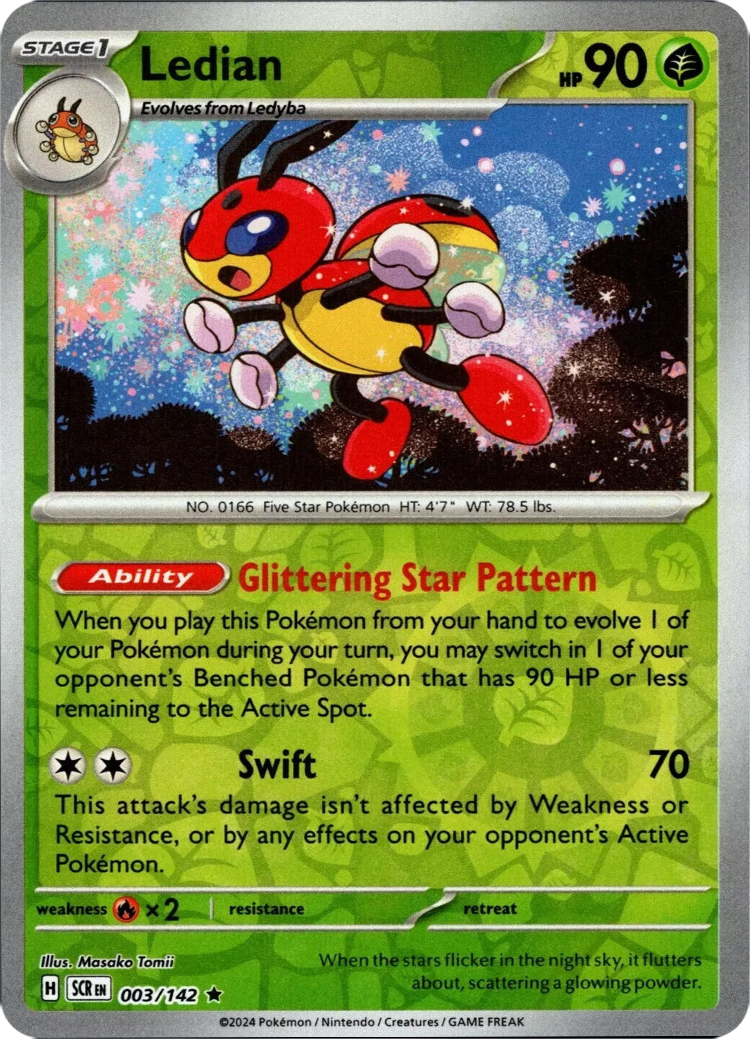 Ledian (003/142) [Scarlet & Violet: Stellar Crown] | Card Merchant Takapuna