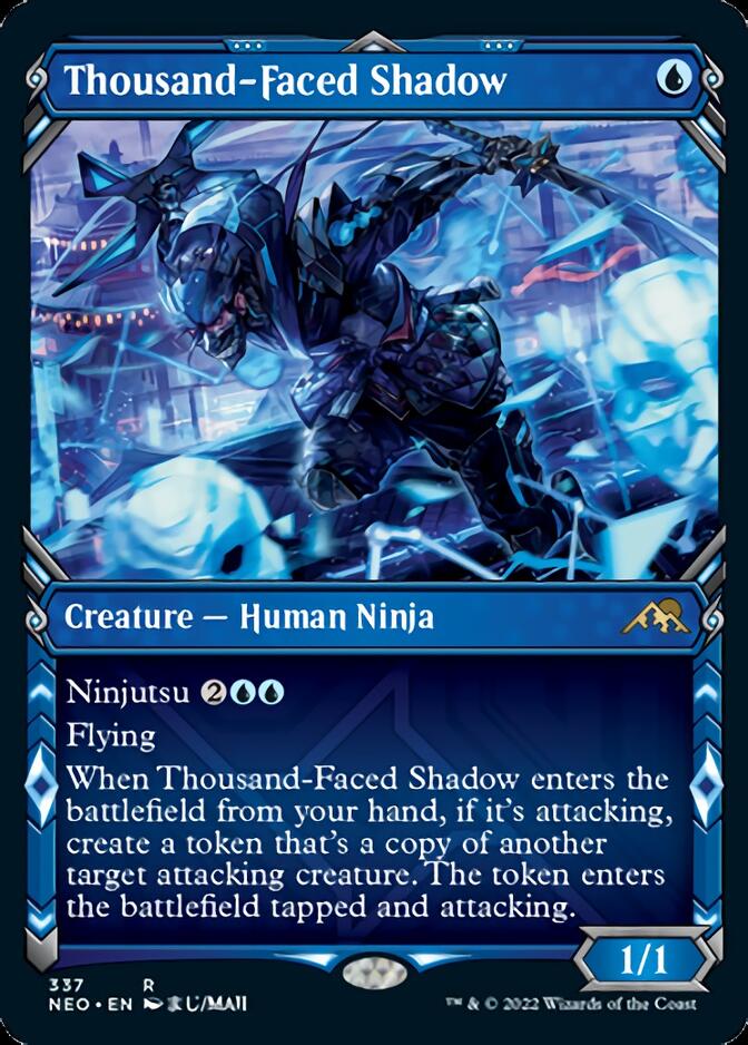 Thousand-Faced Shadow (Showcase Ninja) [Kamigawa: Neon Dynasty] | Card Merchant Takapuna