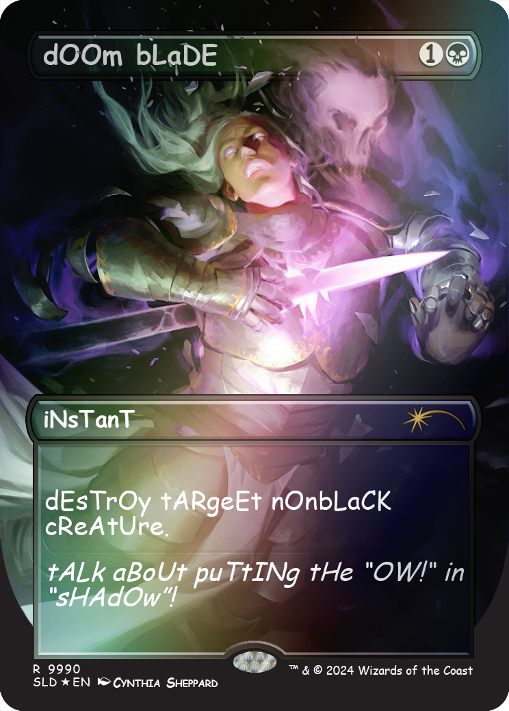 dOOm bLaDE (Rainbow Foil) [Secret Lair Drop Series] | Card Merchant Takapuna