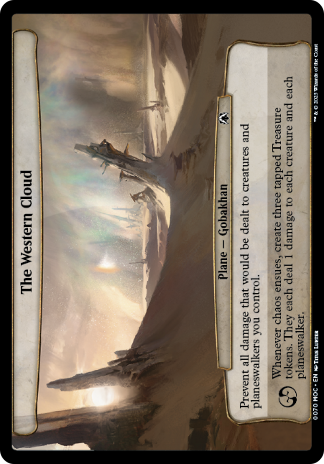 The Western Cloud [March of the Machine Commander] | Card Merchant Takapuna