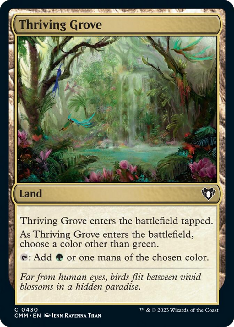 Thriving Grove [Commander Masters] | Card Merchant Takapuna