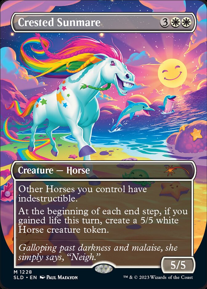 Crested Sunmare (Borderless) [Secret Lair Drop Series] | Card Merchant Takapuna