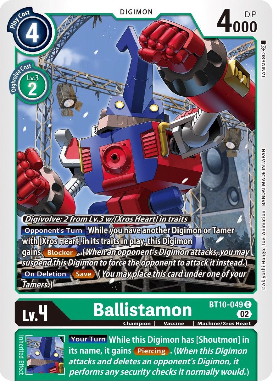 Ballistamon [BT10-049] [Xros Encounter] | Card Merchant Takapuna