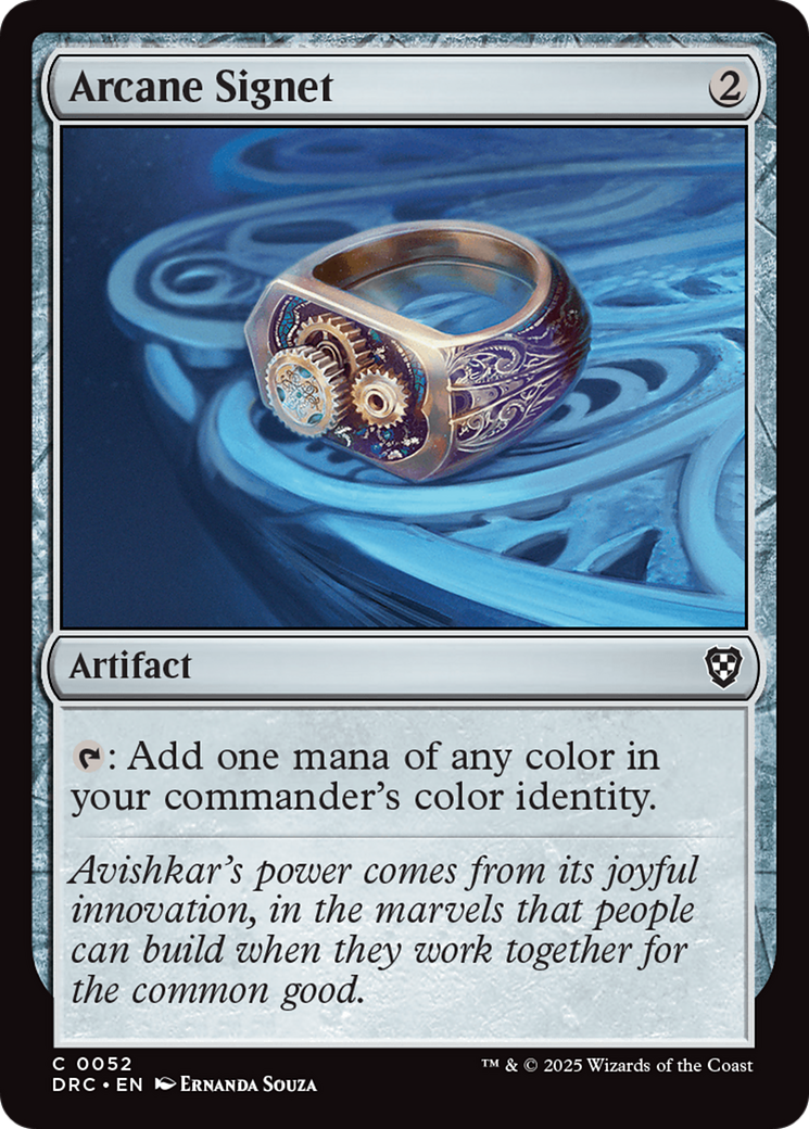 Arcane Signet (0052) [Aetherdrift Commander] | Card Merchant Takapuna