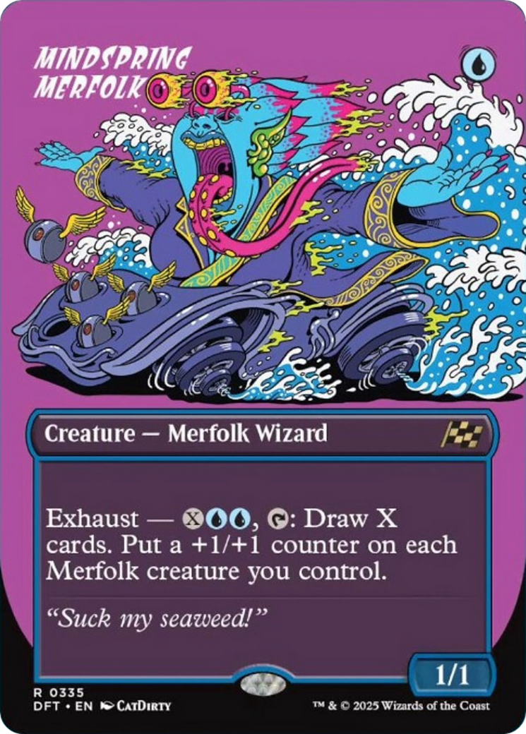 Mindspring Merfolk (Borderless) [Aetherdrift] | Card Merchant Takapuna