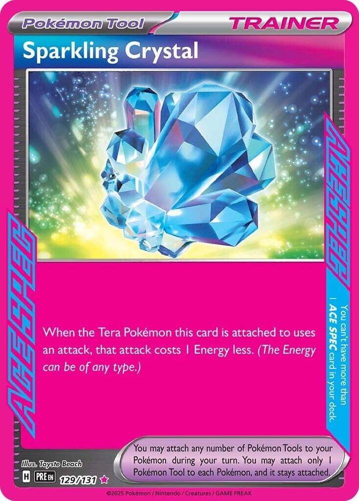 Sparkling Crystal (129/131) [Scarlet & Violet: Prismatic Evolutions] | Card Merchant Takapuna