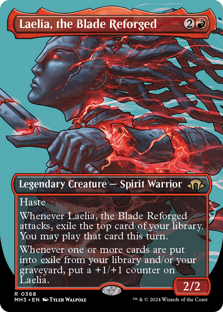 Laelia, the Blade Reforged (Borderless) [Modern Horizons 3] | Card Merchant Takapuna