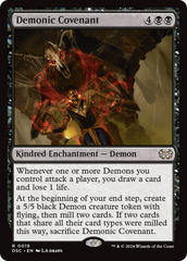 Demonic Covenant [Duskmourn: House of Horror Commander] | Card Merchant Takapuna