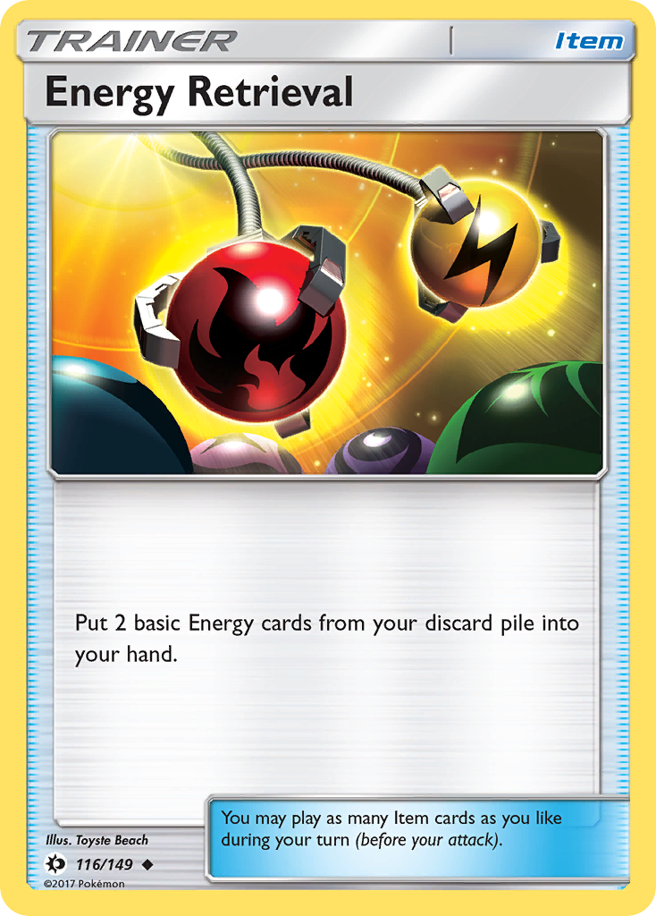 Energy Retrieval (116/149) [Sun & Moon: Base Set] | Card Merchant Takapuna