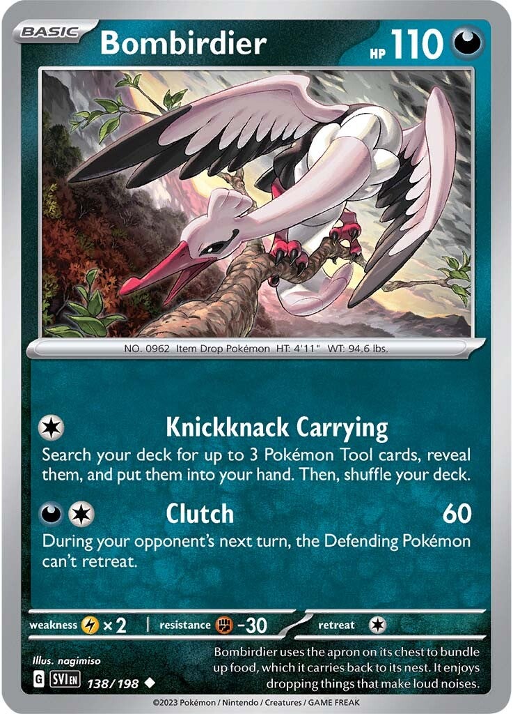 Bombirdier (138/198) [Scarlet & Violet: Base Set] | Card Merchant Takapuna