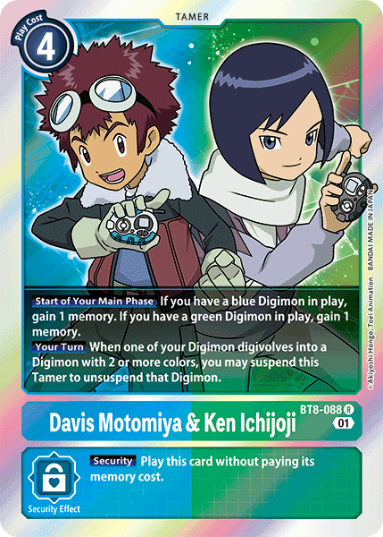 Davis Motomiya & Ken Ichijoji [BT8-088] [New Awakening] | Card Merchant Takapuna