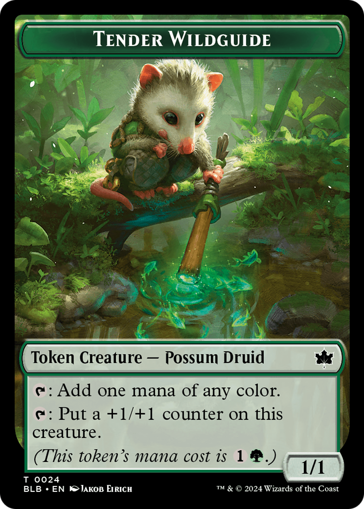 Tender Wildguide Token [Bloomburrow Tokens] | Card Merchant Takapuna