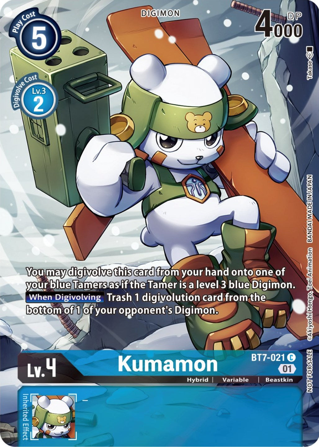 Kumamon [BT7-021] (2nd Anniversary Frontier Card) [Next Adventure Promos] | Card Merchant Takapuna