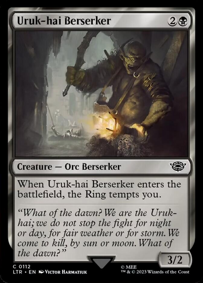 Uruk-hai Berserker [The Lord of the Rings: Tales of Middle-Earth] | Card Merchant Takapuna