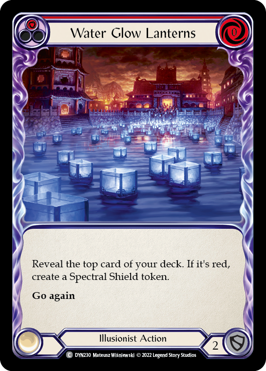 Water Glow Lanterns (Red) [DYN230] (Dynasty) | Card Merchant Takapuna