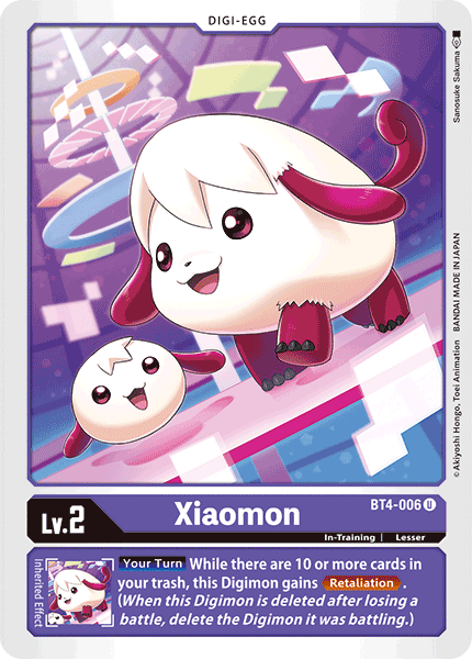 Xiaomon [BT4-006] [Great Legend] | Card Merchant Takapuna