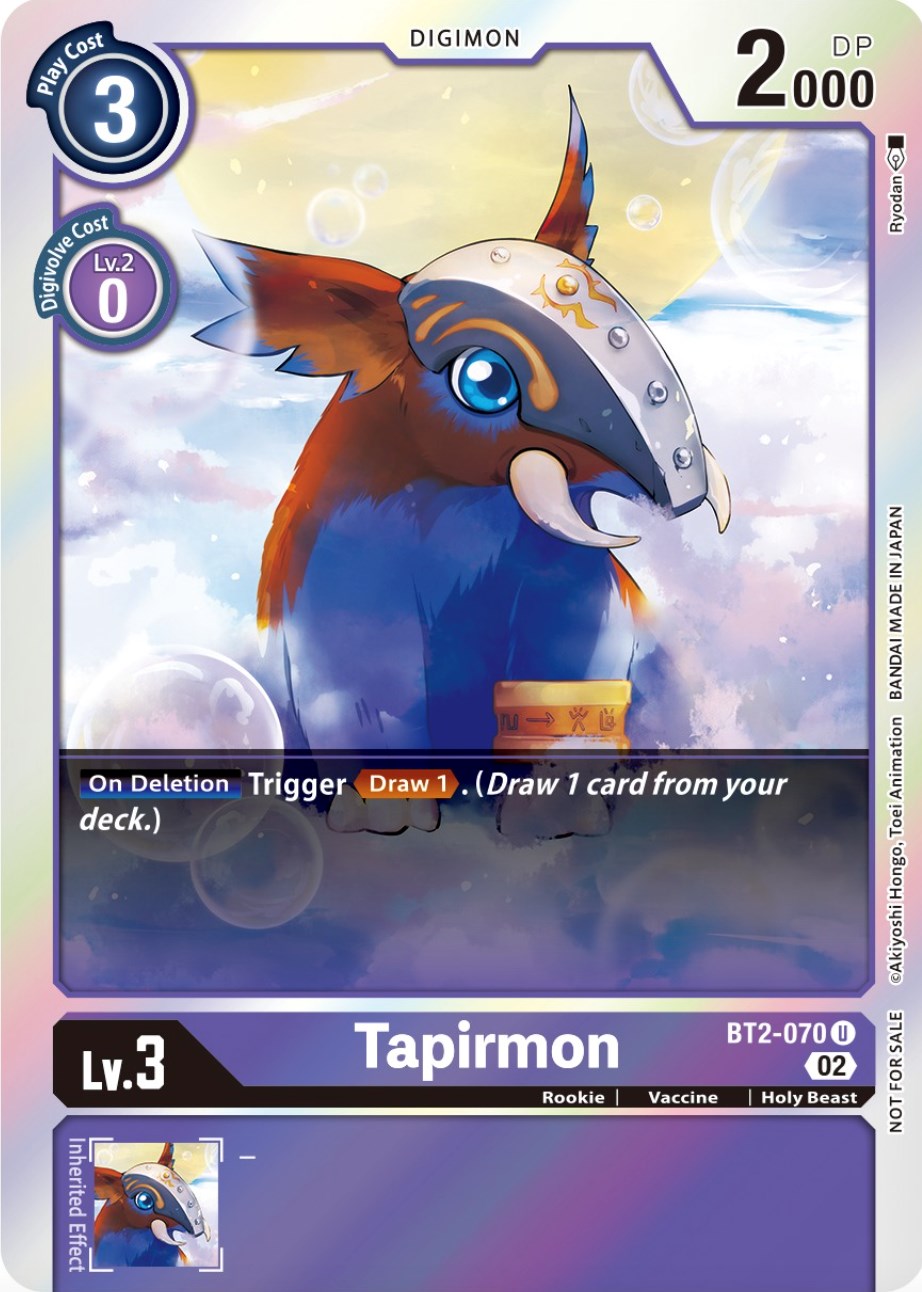 Tapirmon [BT2-070] (Official Tournament Pack Vol.8) [Release Special Booster Promos] | Card Merchant Takapuna