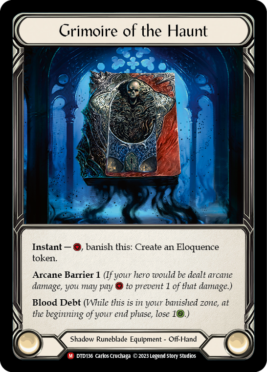 Grimoire of the Haunt [DTD136] (Dusk Till Dawn)  Cold Foil | Card Merchant Takapuna