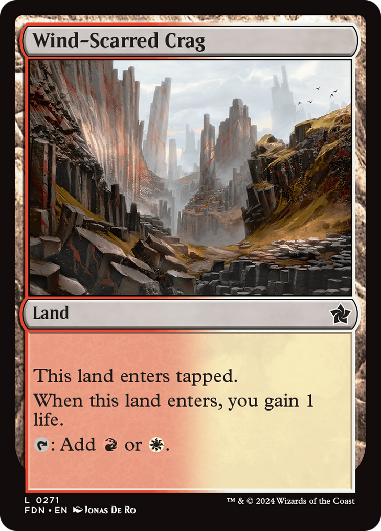 Wind-Scarred Crag [Foundations] | Card Merchant Takapuna