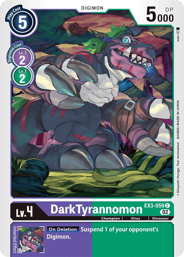 DarkTyrannomon [EX3-059] [Draconic Roar] | Card Merchant Takapuna