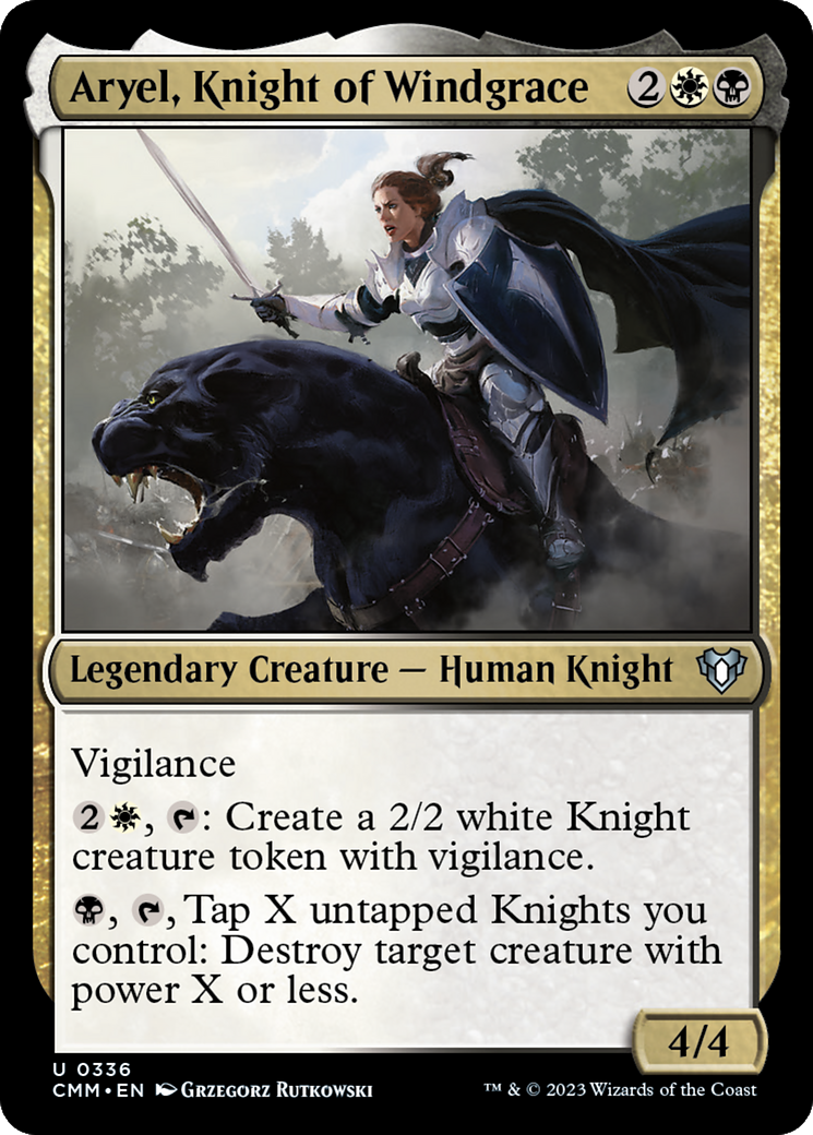 Aryel, Knight of Windgrace [Commander Masters] | Card Merchant Takapuna