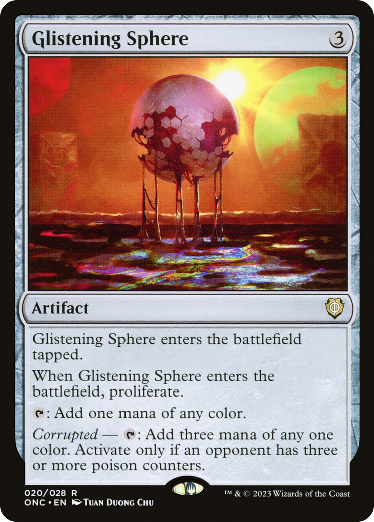 Glistening Sphere [Phyrexia: All Will Be One Commander] | Card Merchant Takapuna