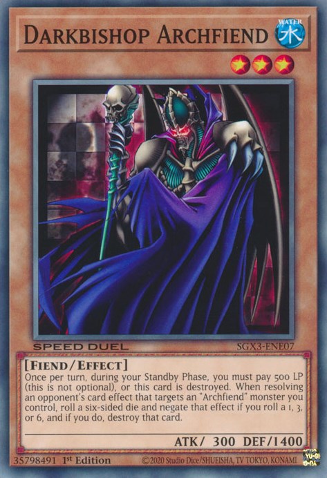 Darkbishop Archfiend [SGX3-ENE07] Common | Card Merchant Takapuna