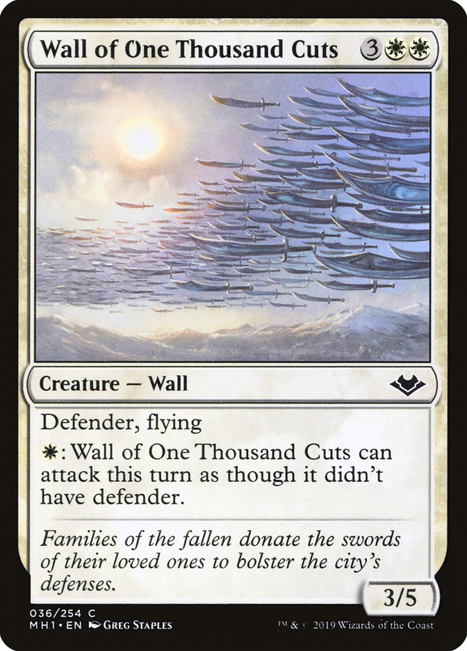 Wall of One Thousand Cuts [Modern Horizons] | Card Merchant Takapuna