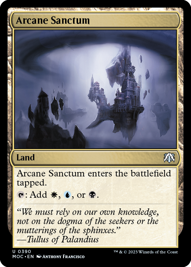 Arcane Sanctum [March of the Machine Commander] | Card Merchant Takapuna