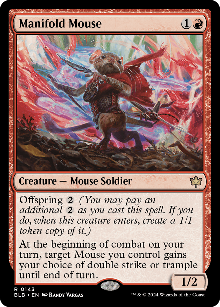 Manifold Mouse [Bloomburrow] | Card Merchant Takapuna