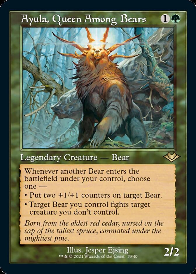 Ayula, Queen Among Bears (Retro Foil Etched) [Modern Horizons] | Card Merchant Takapuna