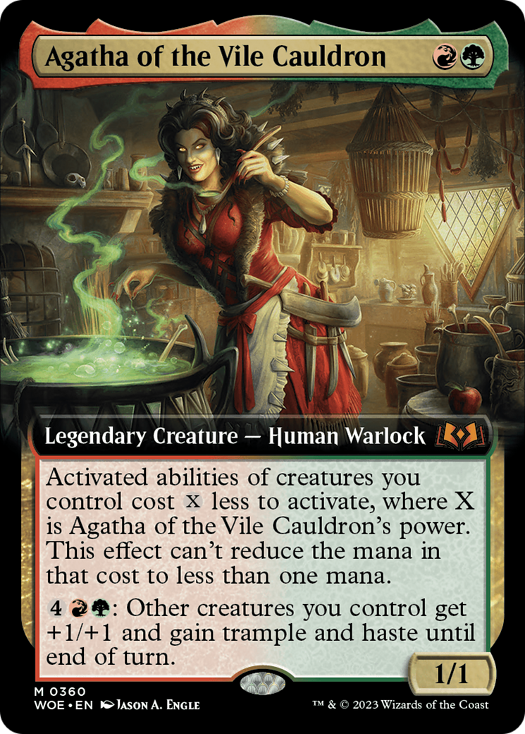 Agatha of the Vile Cauldron (Extended Art) [Wilds of Eldraine] | Card Merchant Takapuna