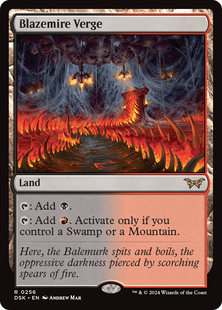 Blazemire Verge [Duskmourn: House of Horror] | Card Merchant Takapuna