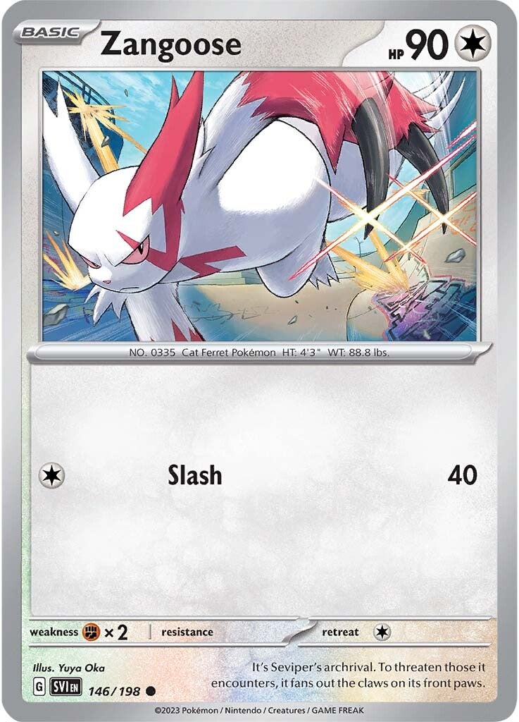 Zangoose (146/198) [Scarlet & Violet: Base Set] | Card Merchant Takapuna