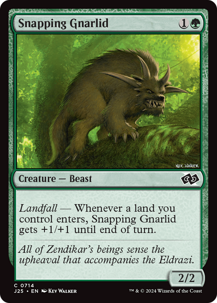 Snapping Gnarlid [Foundations Jumpstart] | Card Merchant Takapuna